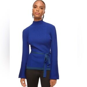 Roksanda- Blue Tie Waist Sweater Size Medium